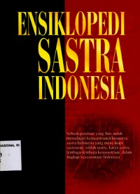 Image of Ensiklopedi sastra indonesia